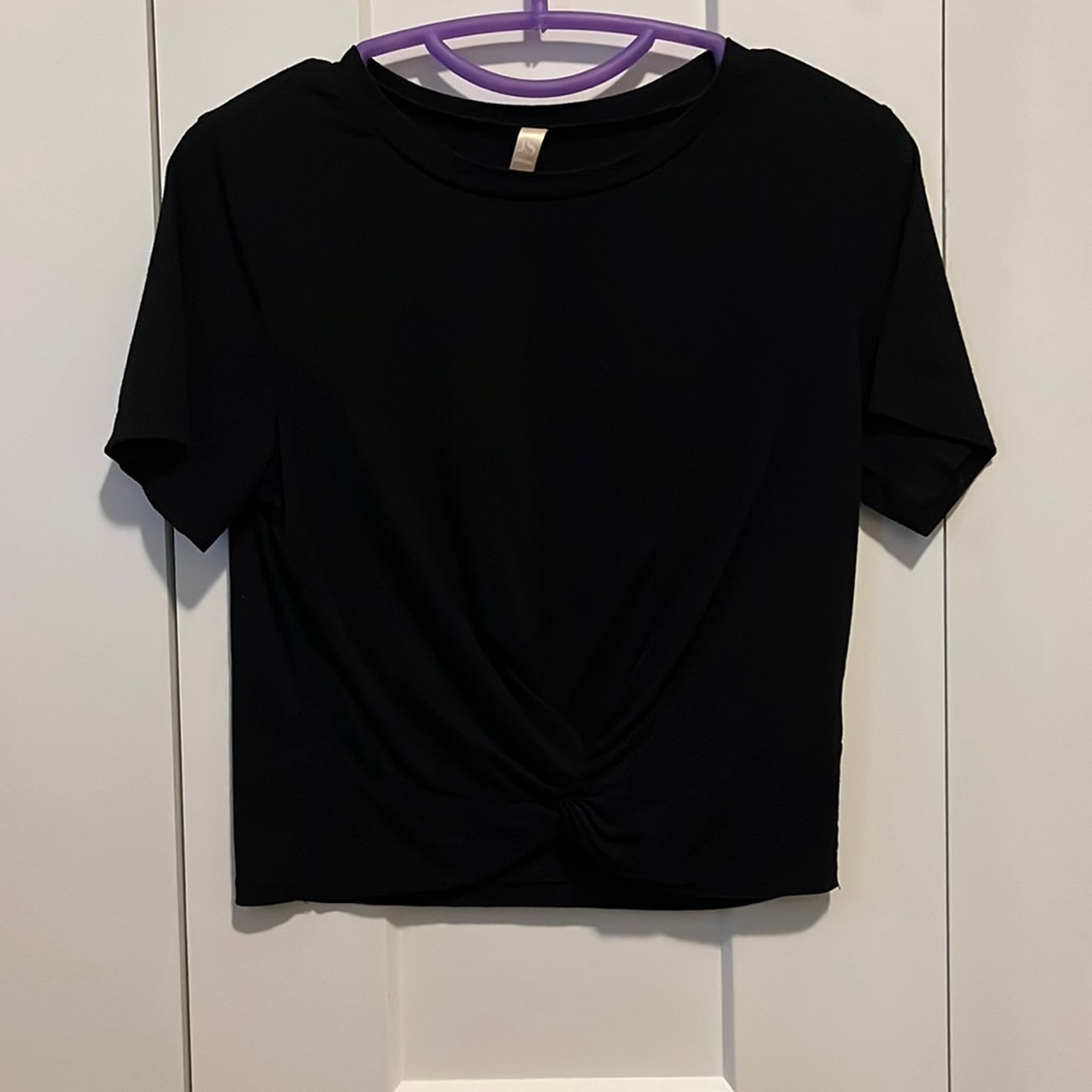 Black crop top